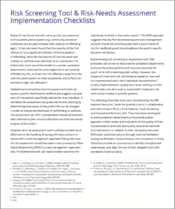 risk-screening-tool-risk-needs-assessment-implementation-checklists-cover